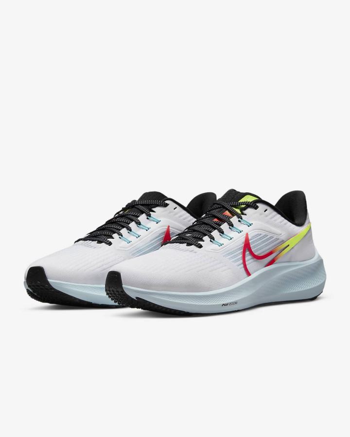 Zapatillas Running Nike Air Zoom Pegasus 39 Road Mujer Blancas Rojas Claro Negras | LGDNT-0584