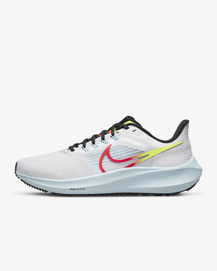 Zapatillas Running Nike Air Zoom Pegasus 39 Road Mujer Blancas Rojas Claro Negras | LGDNT-0584