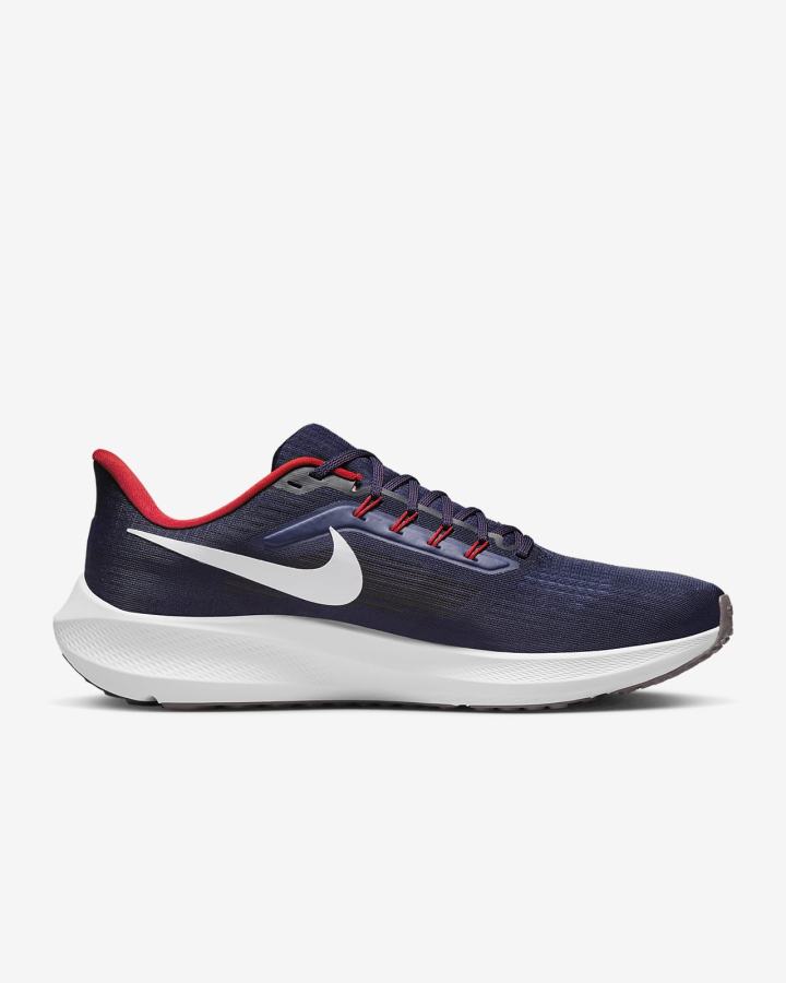 Zapatillas Running Nike Air Zoom Pegasus 39 (Clemson) Road Hombre Azul Marino Rojas Blancas | MCUIS-9350