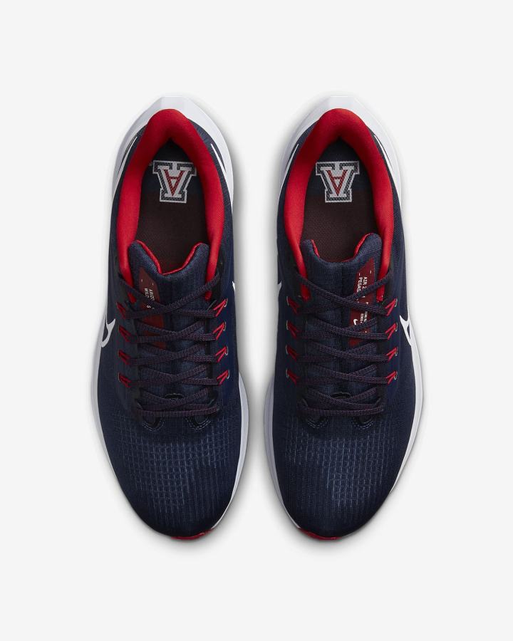 Zapatillas Running Nike Air Zoom Pegasus 39 (Clemson) Road Hombre Azul Marino Rojas Blancas | MCUIS-9350