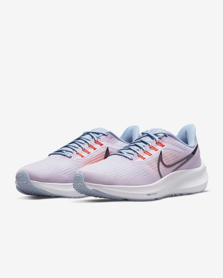 Zapatillas Running Nike Air Zoom Pegasus 39 Road Mujer Azules Claro Negras | NBMXE-9134