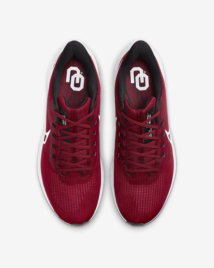 Zapatillas Running Nike Air Zoom Pegasus 39 (Clemson) Road Hombre Rojas Negras Blancas | NHQAF-0376