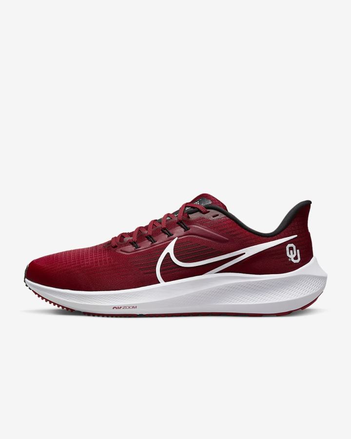 Zapatillas Running Nike Air Zoom Pegasus 39 (Clemson) Road Hombre Rojas Negras Blancas | NHQAF-0376