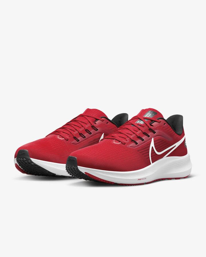 Zapatillas Running Nike Air Zoom Pegasus 39 (Clemson) Road Hombre Rojas Negras Blancas | NKBXS-7502