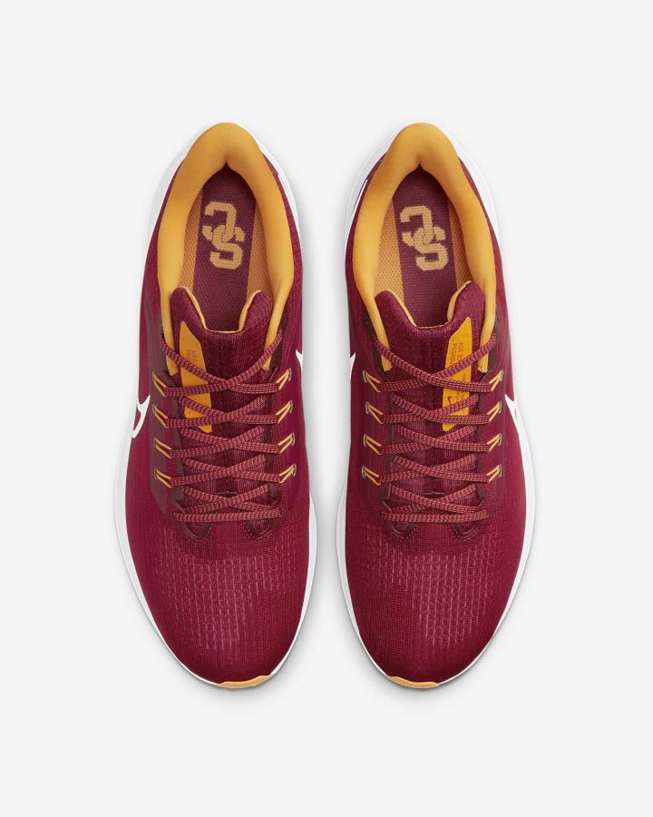 Zapatillas Running Nike Air Zoom Pegasus 39 (Clemson) Road Hombre Rojas Doradas Blancas | POEGS-2073