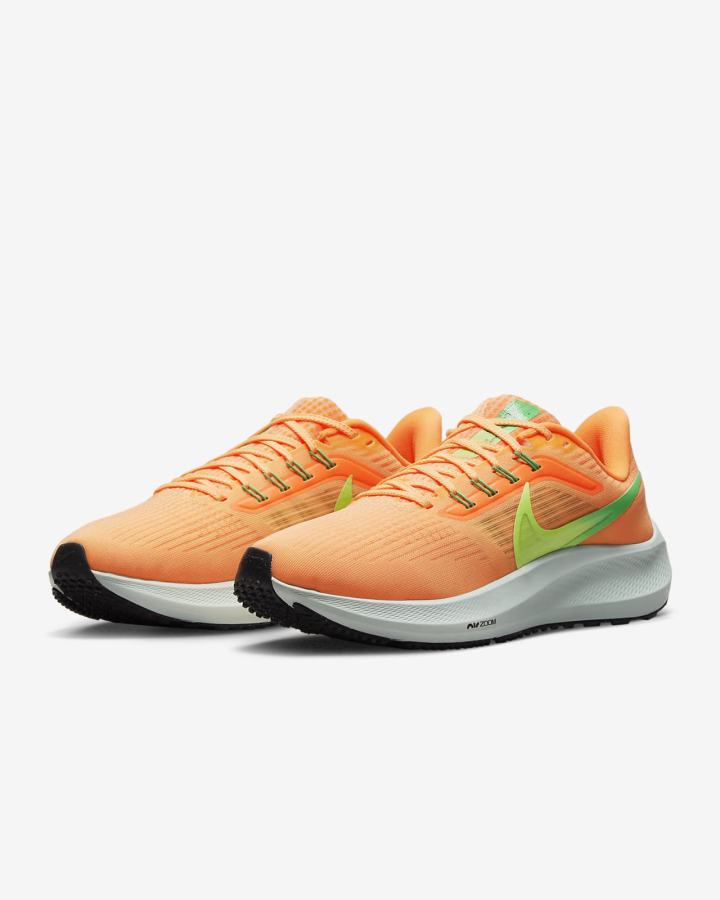Zapatillas Running Nike Air Zoom Pegasus 39 Road Mujer Coral Creme Naranjas Verde | PZWNO-7439