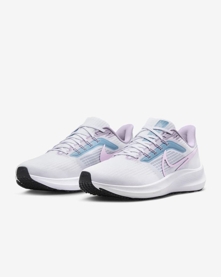 Zapatillas Running Nike Air Zoom Pegasus 39 Road Mujer Blancas Negras | QAMOV-1386