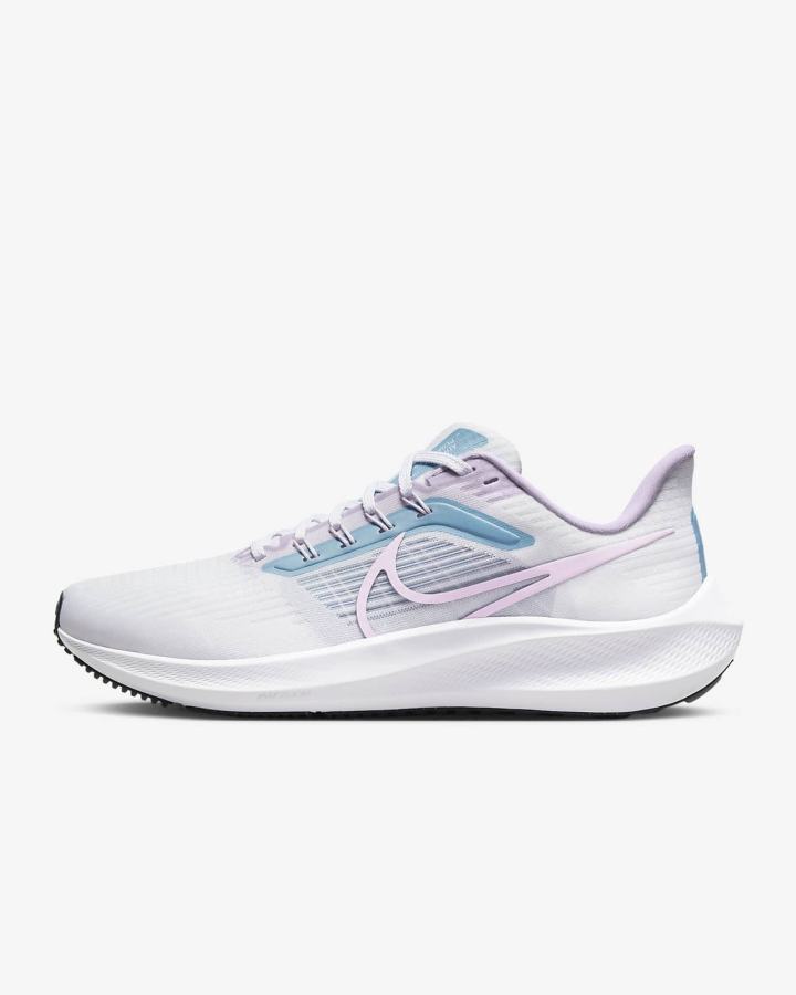 Zapatillas Running Nike Air Zoom Pegasus 39 Road Mujer Blancas Negras | QAMOV-1386