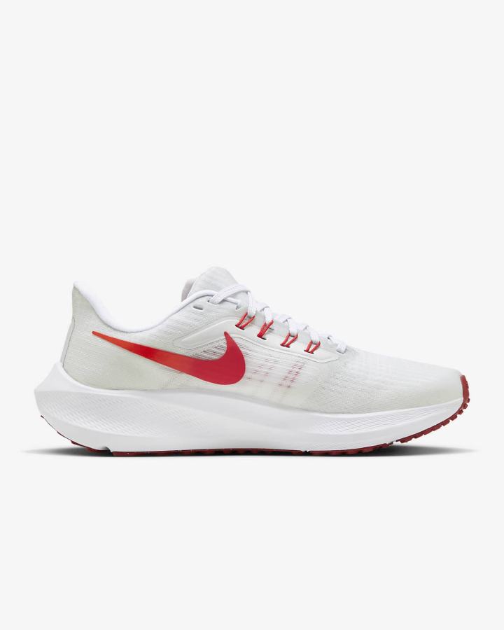 Zapatillas Running Nike Air Zoom Pegasus 39 Road Mujer Blancas Rojas Claro | QUNXO-0176