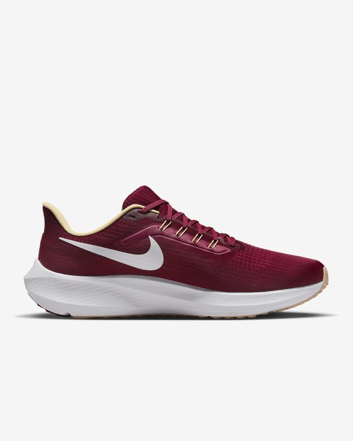 Zapatillas Running Nike Air Zoom Pegasus 39 (Clemson) Road Hombre Burdeos Doradas Blancas | TDCZQ-6143