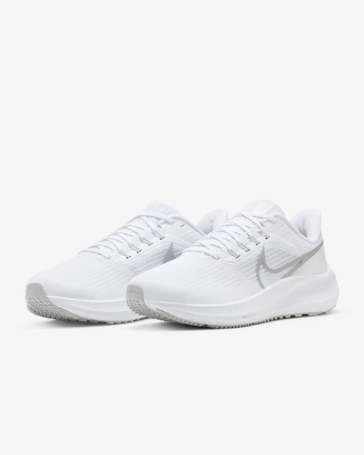 Zapatillas Running Nike Air Zoom Pegasus 39 Road Mujer Blancas Plateadas Gris Metal Plateadas | VMOIW-8162