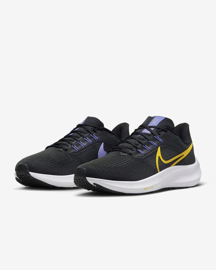 Zapatillas Running Nike Air Zoom Pegasus 39 Road Mujer Negras Amarillo | VPWDC-5609