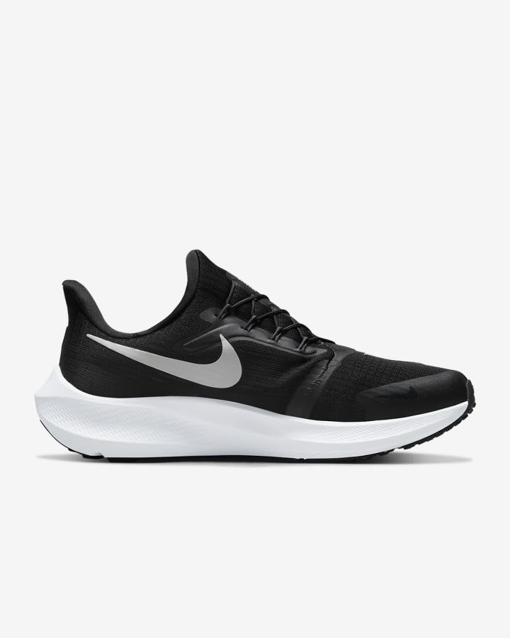 Zapatillas Running Nike Air Zoom Pegasus FlyEase Easy On/Off Road Mujer Negras Gris Oscuro Blancas | XEVNS-4970