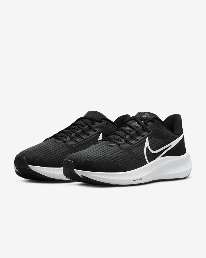 Zapatillas Running Nike Air Zoom Pegasus 39 Road Mujer Negras Gris Oscuro Blancas | XTWSI-6725