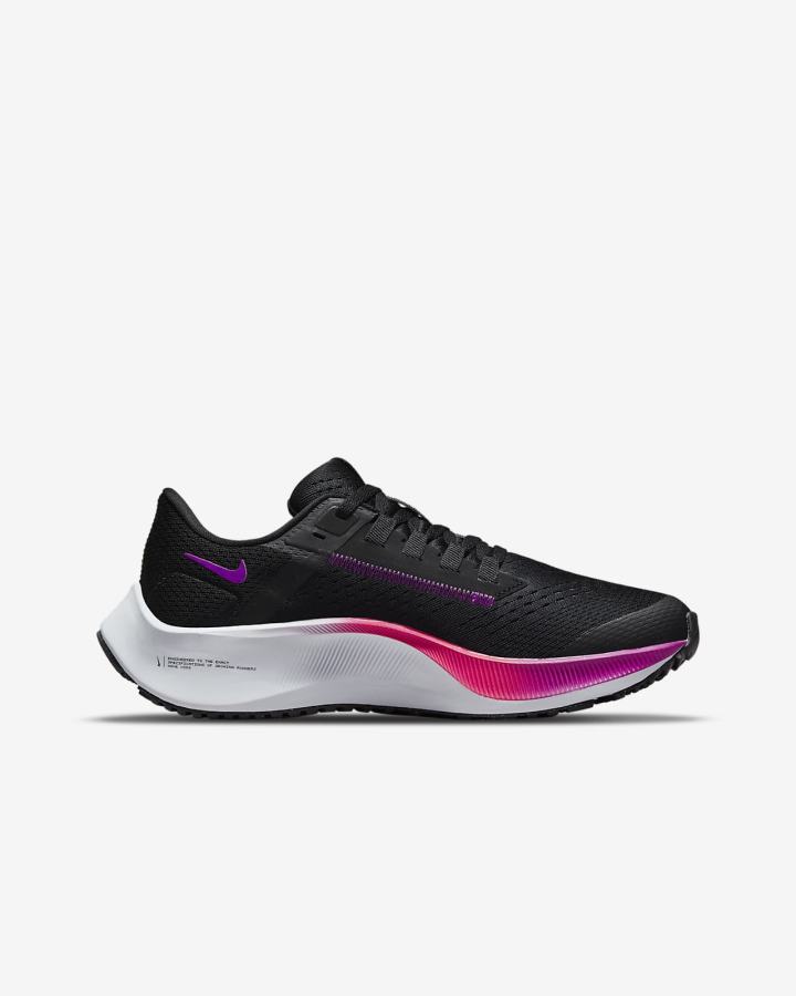 Zapatillas Running Nike Air Zoom Pegasus 38 Kids Road Niño Negras Moradas Gris Blancas | XUCJB-7604