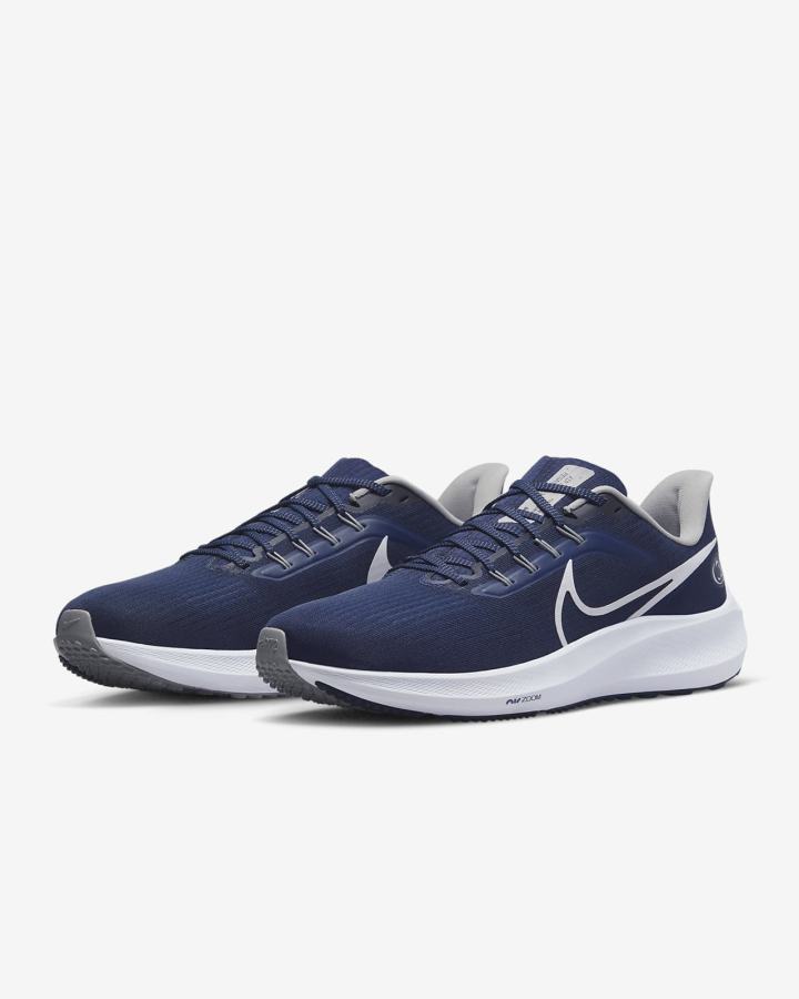 Zapatillas Running Nike Air Zoom Pegasus 39 (Clemson) Road Hombre Azul Marino Azules Gris Blancas | YJCKH-1708