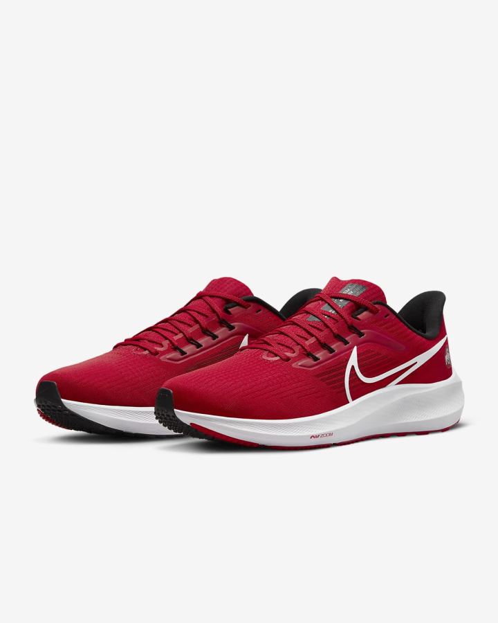 Zapatillas Running Nike Air Zoom Pegasus 39 (Clemson) Road Hombre Rojas Negras Blancas | YMEZL-4708