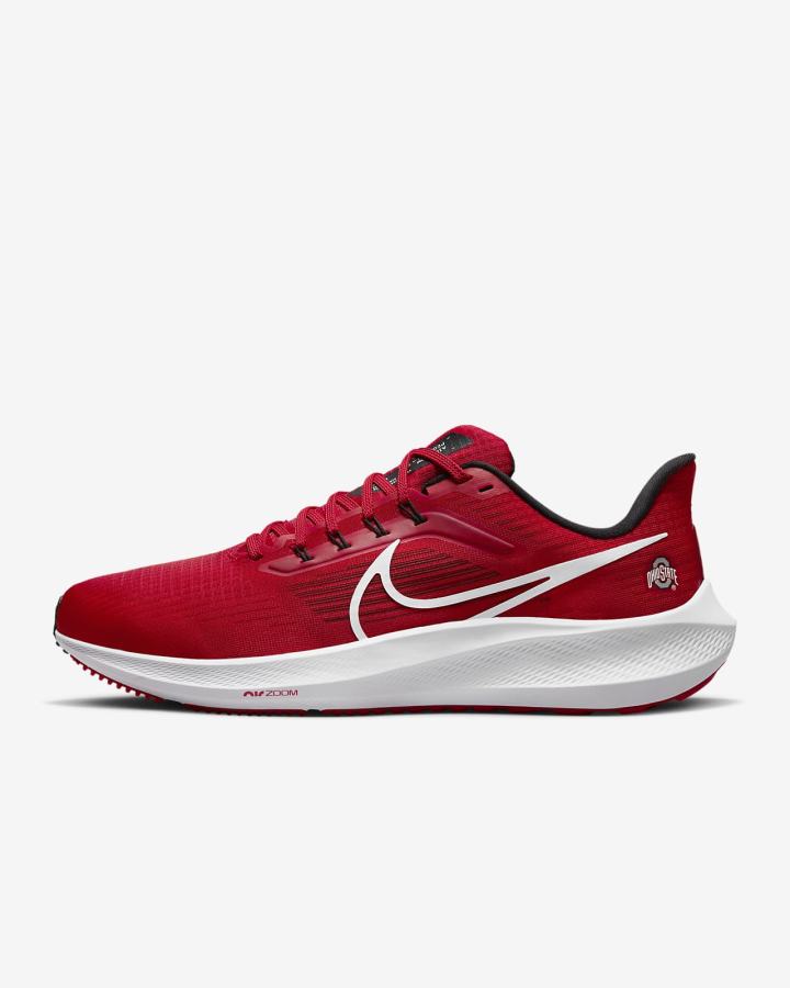 Zapatillas Running Nike Air Zoom Pegasus 39 (Clemson) Road Hombre Rojas Negras Blancas | YMEZL-4708
