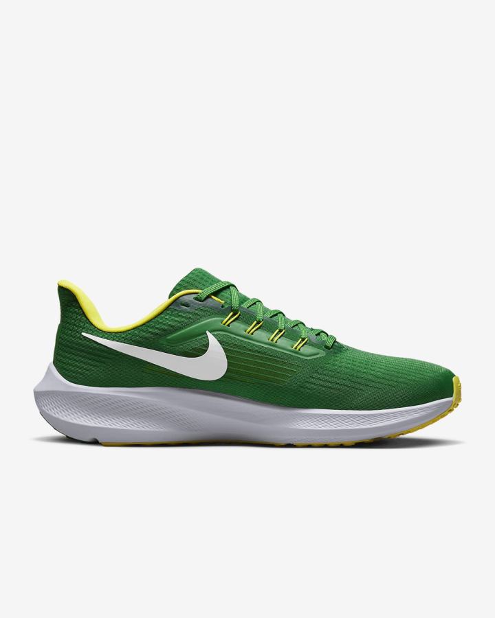 Zapatillas Running Nike Air Zoom Pegasus 39 (Clemson) Road Hombre Verde Amarillo Blancas | ZHQAW-2371