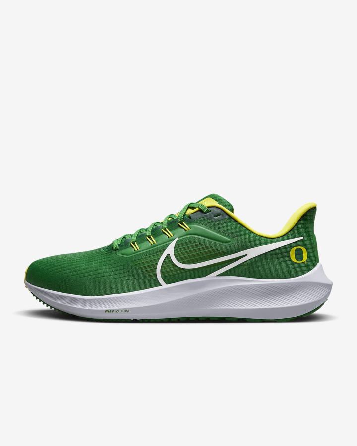Zapatillas Running Nike Air Zoom Pegasus 39 (Clemson) Road Hombre Verde Amarillo Blancas | ZHQAW-2371