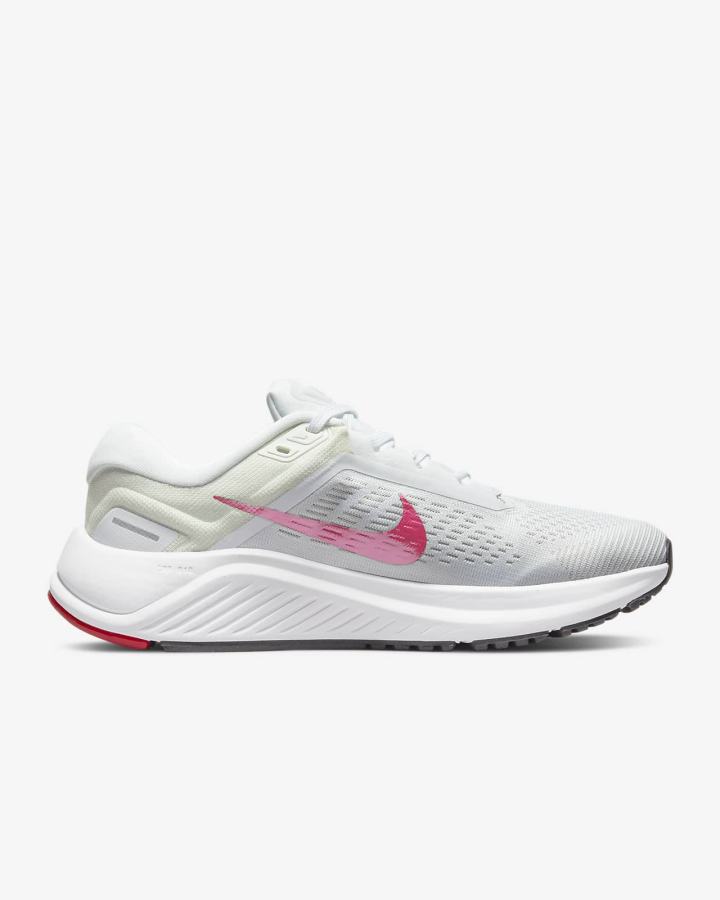 Zapatillas Running Nike Air Zoom Structure 24 Road Mujer Blancas Rosas | BCUZL-7258