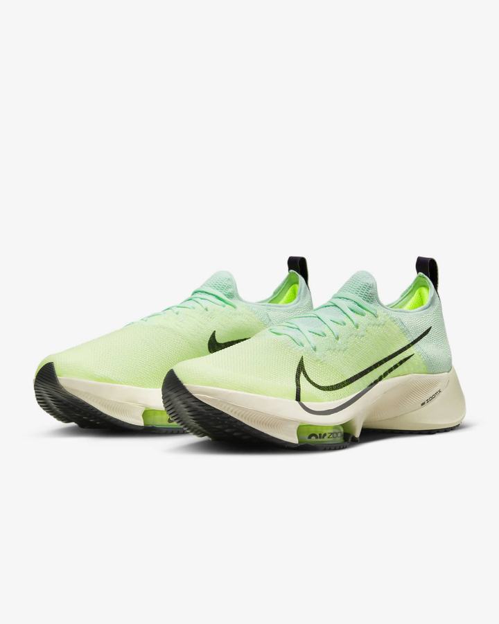 Zapatillas Running Nike Air Zoom Tempo NEXT% Road Hombre Verde Menta Verde Moradas | BFRQT-4815