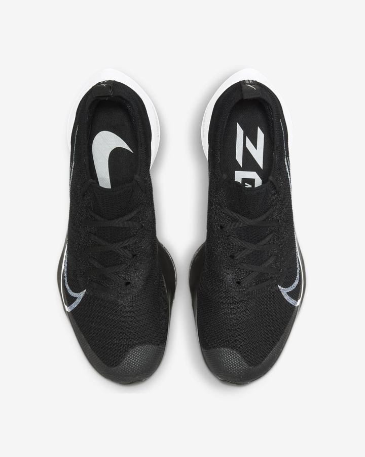 Zapatillas Running Nike Air Zoom Tempo NEXT% Road Hombre Negras Gris Oscuro Plateadas Blancas | IEHVD-1643