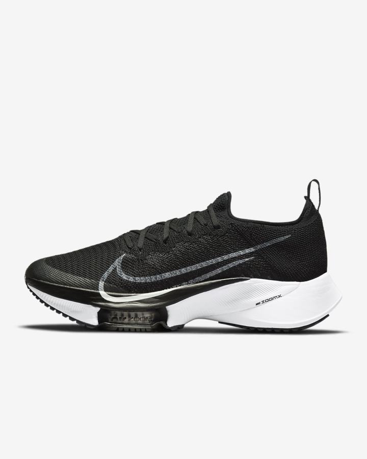 Zapatillas Running Nike Air Zoom Tempo NEXT% Road Hombre Negras Gris Oscuro Plateadas Blancas | IEHVD-1643