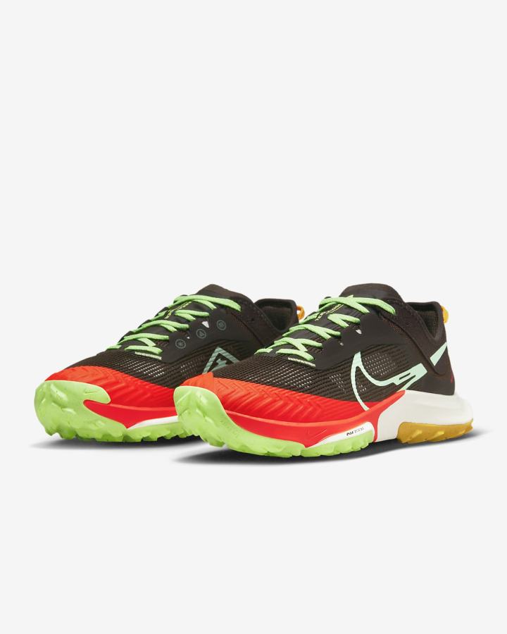 Zapatillas Running Nike Air Zoom Terra Kiger 8 Trail Mujer Marrones Rojas Claro Amarillo Verde | LKEHZ-3512