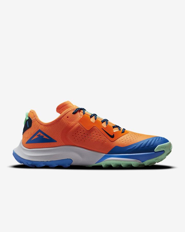 Zapatillas Running Nike Air Zoom Terra Kiger 7 Trail Hombre Naranjas Azules Gris Obsidian | LOKIN-1047