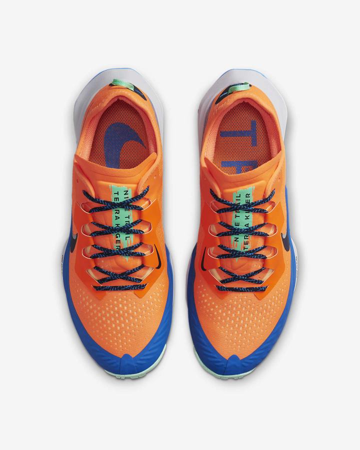 Zapatillas Running Nike Air Zoom Terra Kiger 7 Trail Hombre Naranjas Azules Gris Obsidian | LOKIN-1047