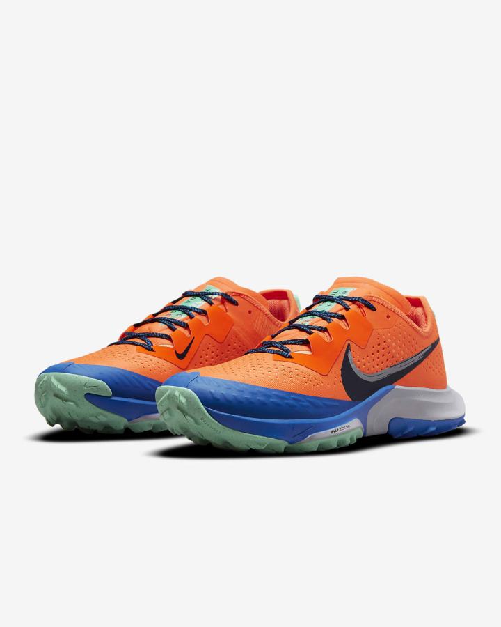 Zapatillas Running Nike Air Zoom Terra Kiger 7 Trail Hombre Naranjas Azules Gris Obsidian | LOKIN-1047