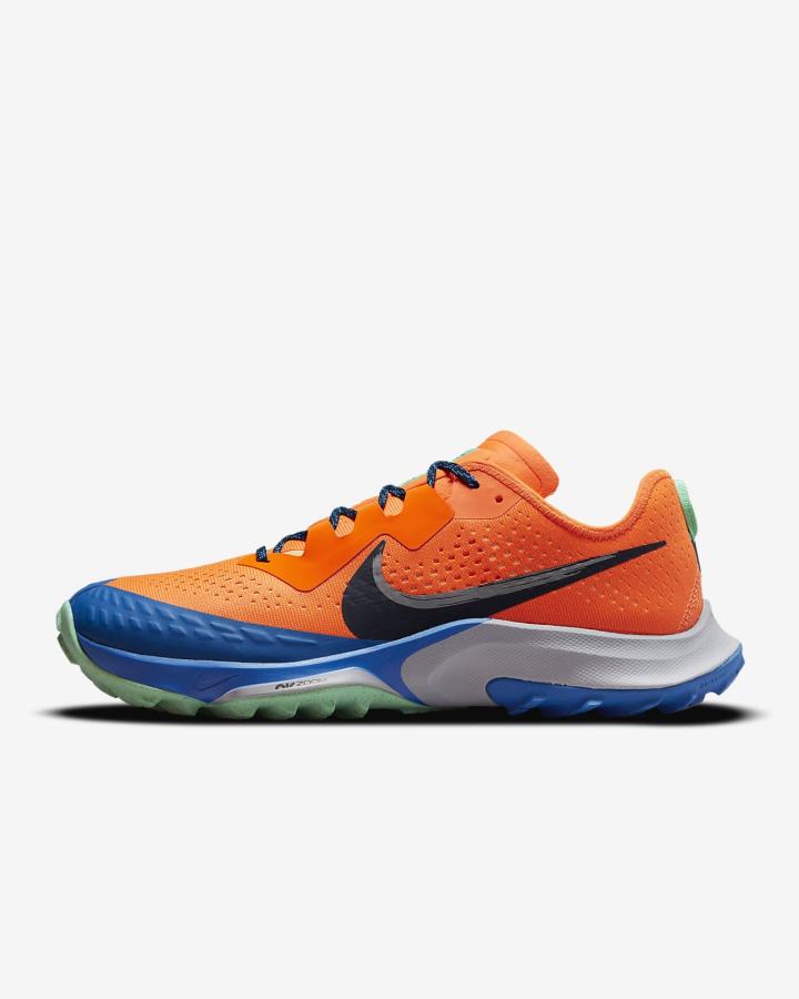 Zapatillas Running Nike Air Zoom Terra Kiger 7 Trail Hombre Naranjas Azules Gris Obsidian | LOKIN-1047