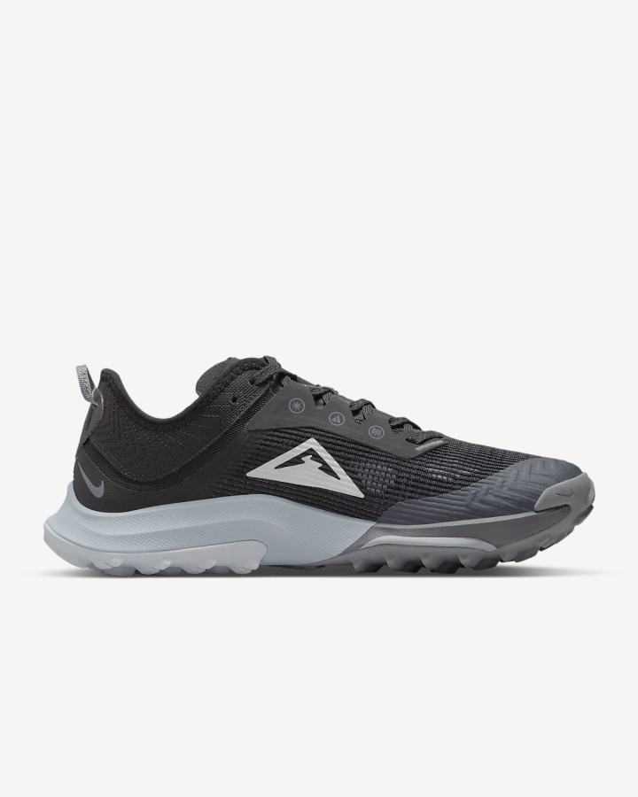 Zapatillas Running Nike Air Zoom Terra Kiger 8 Trail Mujer Negras Gris Plateadas | LVCZU-5901