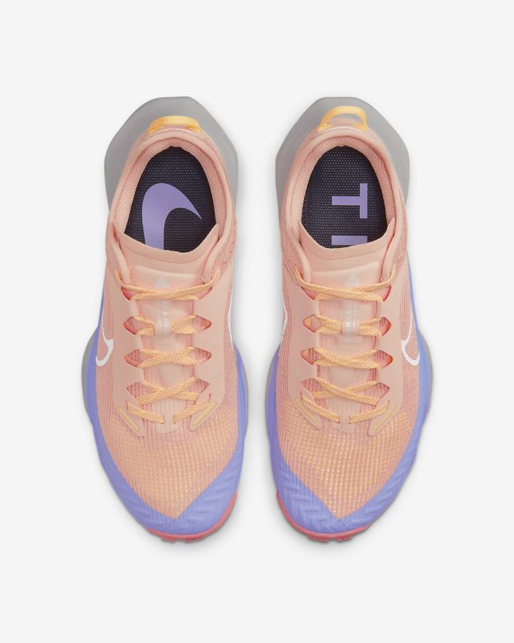 Zapatillas Running Nike Air Zoom Terra Kiger 8 Trail Mujer Naranjas Moradas Blancas | PGWNA-5703