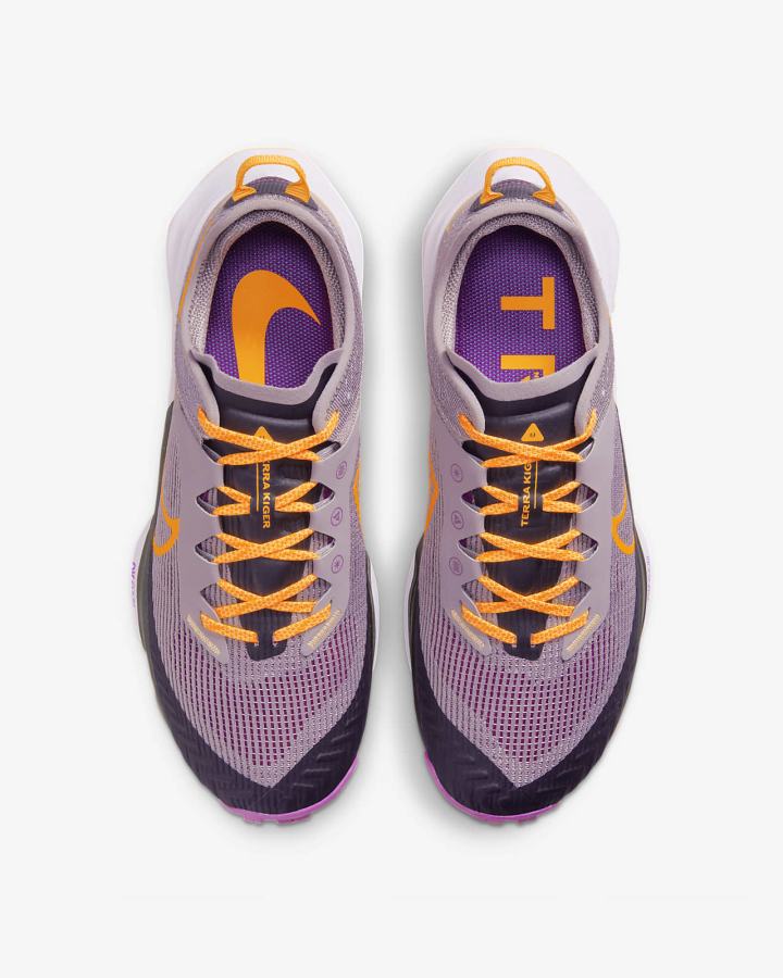 Zapatillas Running Nike Air Zoom Terra Kiger 8 Trail Mujer Moradas Negras Coral Creme Naranjas | WOEYR-7492