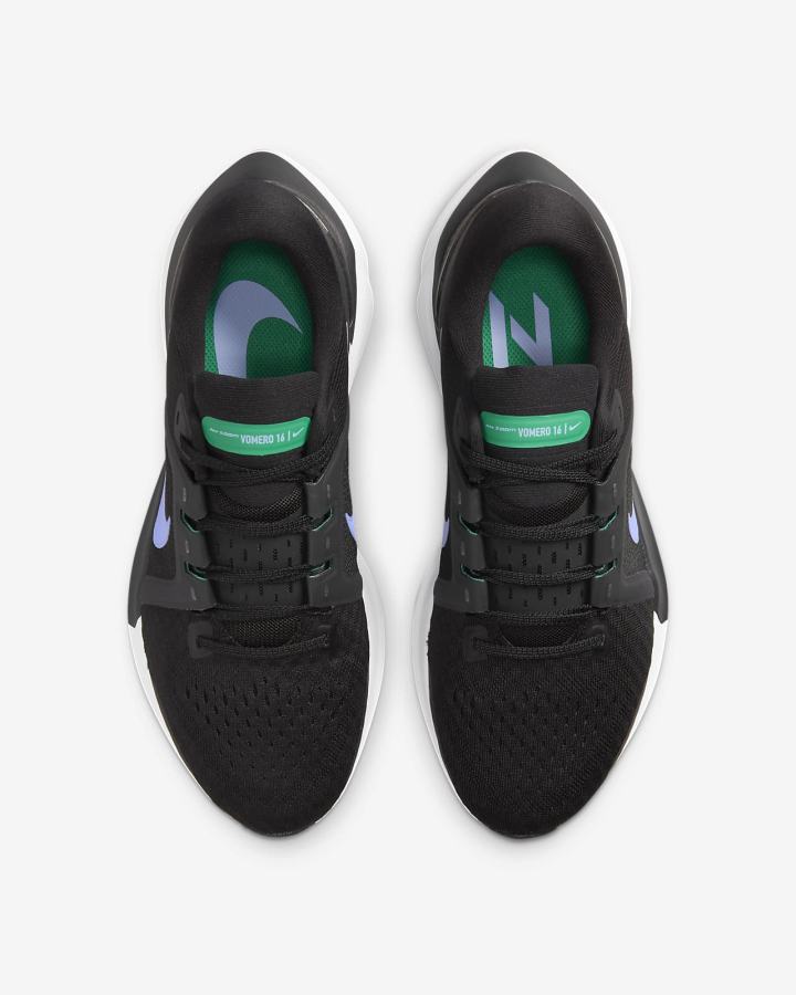 Zapatillas Running Nike Air Zoom Vomero 16 Road Mujer Negras Verde | LJRVP-0574