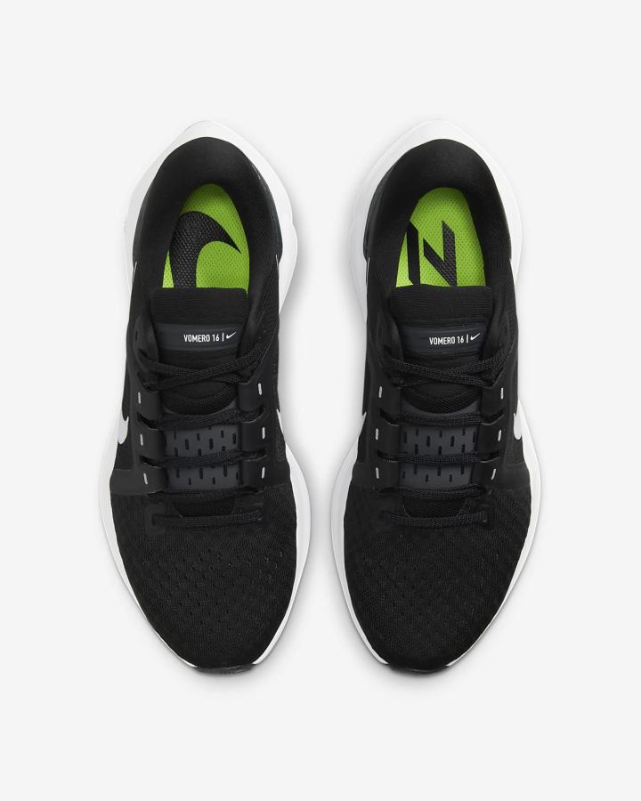 Zapatillas Running Nike Air Zoom Vomero 16 Road Mujer Negras Gris Oscuro Blancas | LTRMY-6239