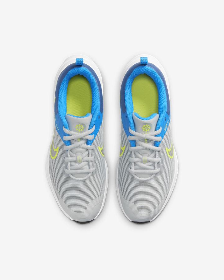 Zapatillas Running Nike Downshifter 12 Kids Road Niño Gris Azules Gris Azul Marino Gris | APLHI-5479