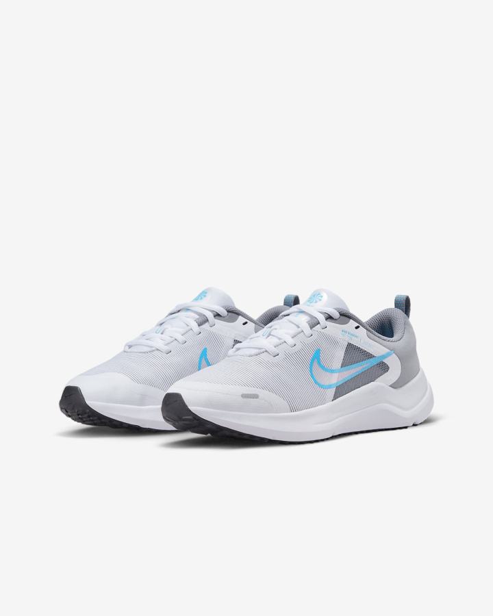 Zapatillas Running Nike Downshifter 12 Kids Road Niña Blancas Gris Negras Azules | ENUGI-3490