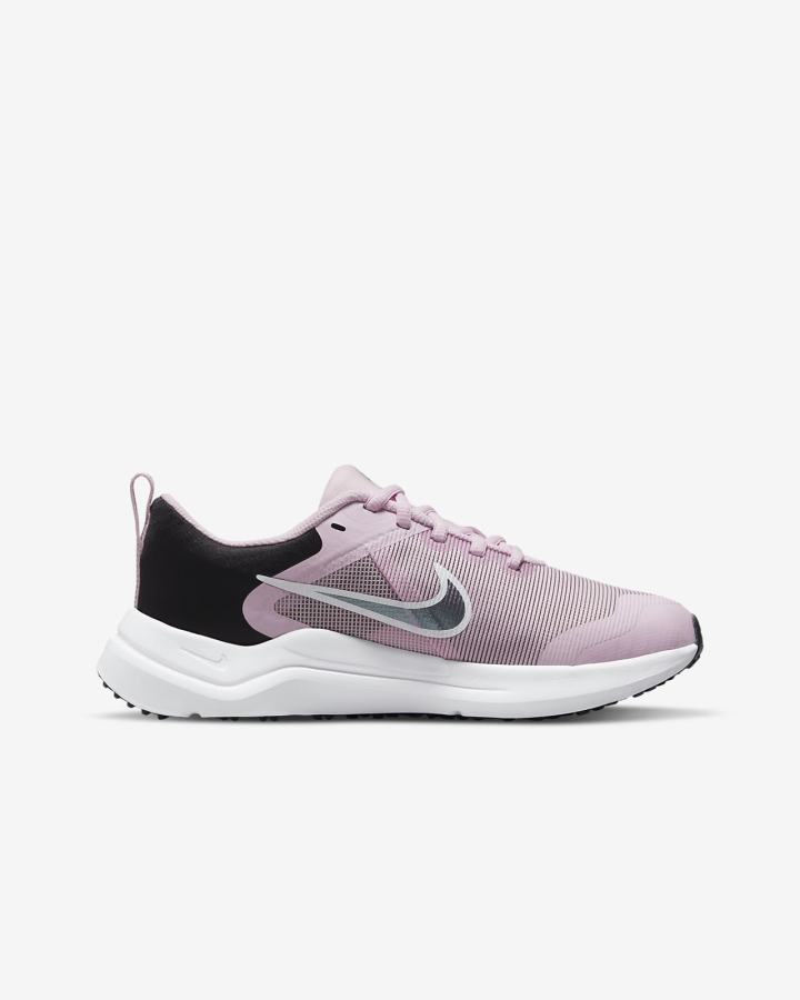 Zapatillas Running Nike Downshifter 12 Kids Road Niña Rosas Negras Azules Gris | SRQNA-0964