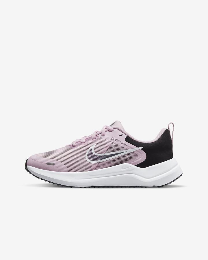 Zapatillas Running Nike Downshifter 12 Kids Road Niña Rosas Negras Azules Gris | SRQNA-0964