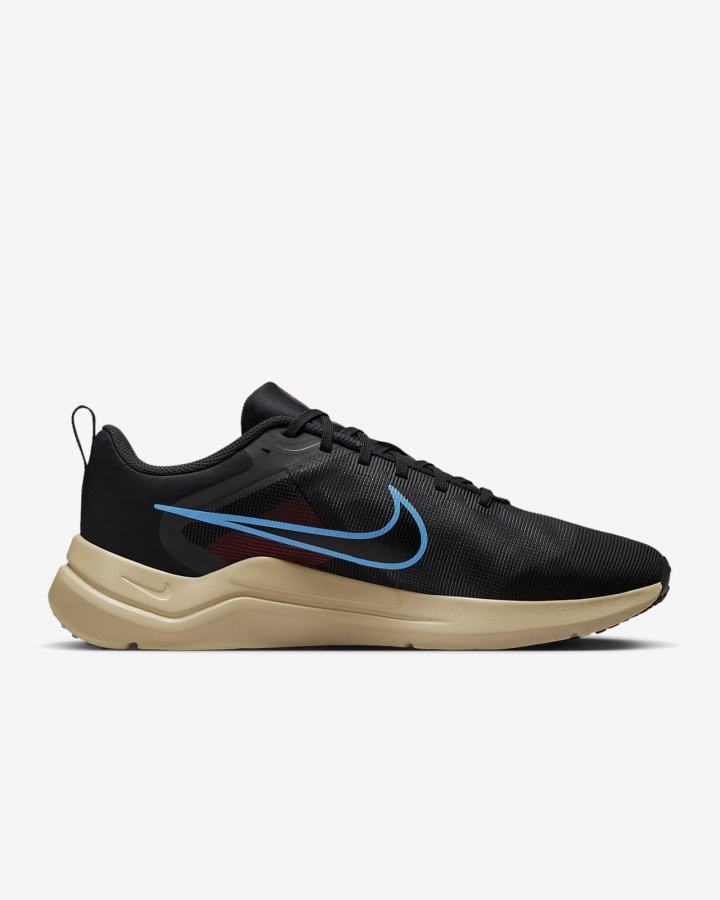 Zapatillas Running Nike Downshifter 12 Road Hombre Gris Oscuro Kaki Rojas Claro Azules | BNSFK-1908