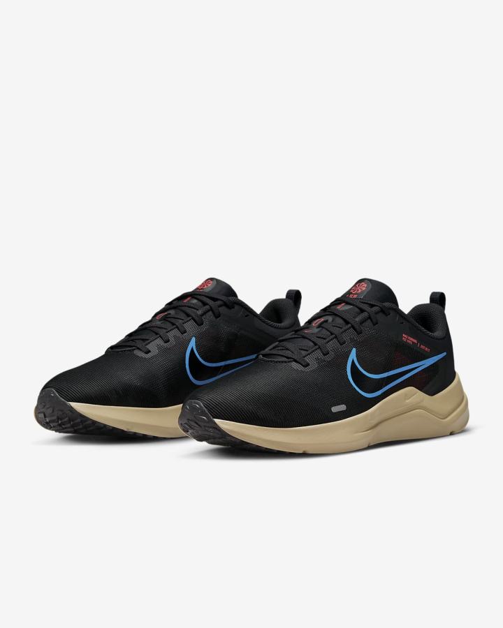 Zapatillas Running Nike Downshifter 12 Road Hombre Gris Oscuro Kaki Rojas Claro Azules | BNSFK-1908