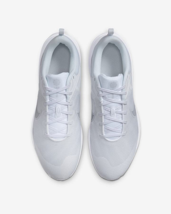 Zapatillas Running Nike Downshifter 12 Road Hombre Blancas Plateadas | BUQVN-4235