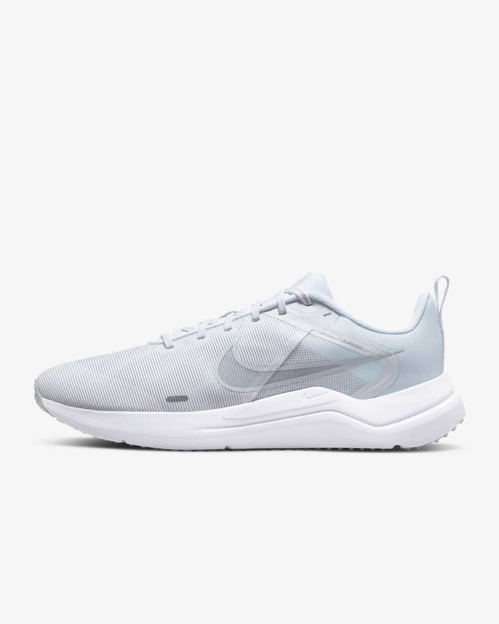 Zapatillas Running Nike Downshifter 12 Road Hombre Blancas Plateadas | BUQVN-4235