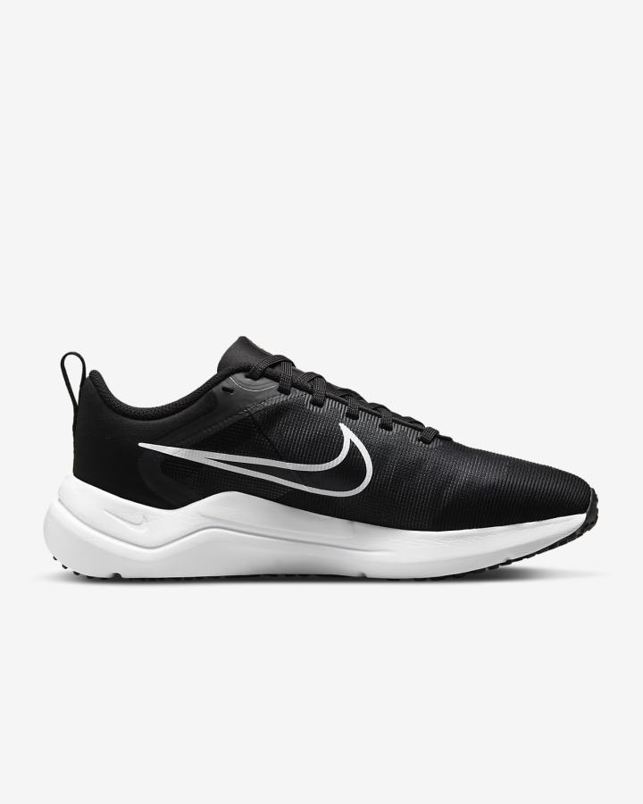 Zapatillas Running Nike Downshifter 12 Road Mujer Negras Gris Plateadas Blancas | ERNSJ-9386