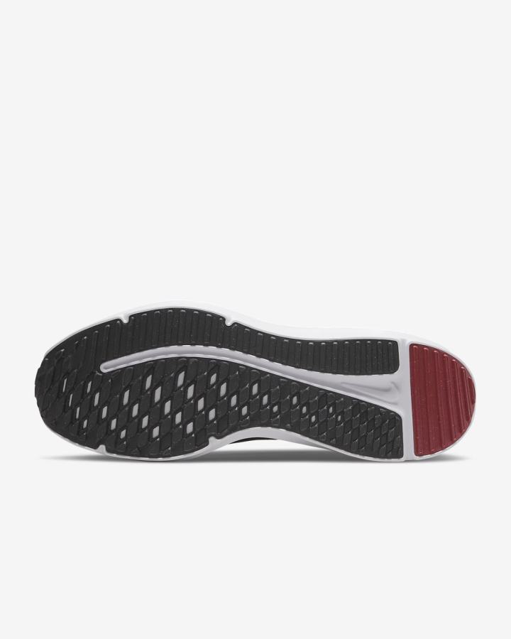 Zapatillas Running Nike Downshifter 12 Road Hombre Negras Gris Oscuro Gris Claro Blancas | HMIWN-8014