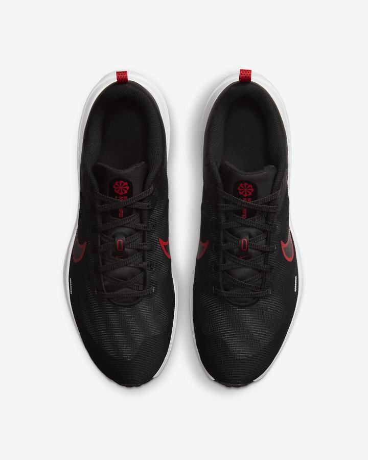 Zapatillas Running Nike Downshifter 12 Road Hombre Negras Gris Oscuro Gris Claro Blancas | HMIWN-8014