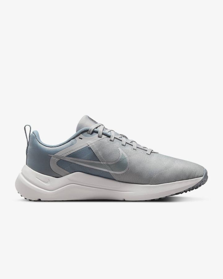 Zapatillas Running Nike Downshifter 12 Road Hombre Gris Claro Metal Gris | HQLSK-5163